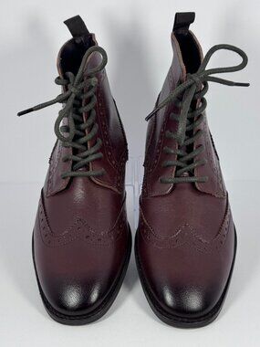 NEW! ASOS DESIGN Men’s Lace Up Boots Brown Leather Size 7